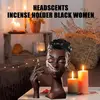 Black Woman Head Incense Burner, Decorative Airflow Statue