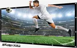 2-meter electric projector screen with remote control