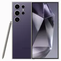 Samsung Galaxy S24 Ultra Dual SIM 256GB 12GB RAM 5G - Titanium Violet + with Silicone Case - Dark Purple