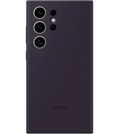 Samsung Galaxy S24 Ultra Dual SIM 256GB 12GB RAM 5G - Titanium Violet + with Silicone Case - Dark Purple, 4 image