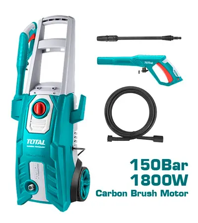 ماكينة غسيل السيارات والسجاد ضغط عالى 150 بار 1800 وات TOTAL, 2 image