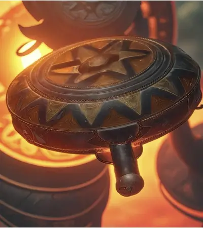 A copper bottle inlaid with silver