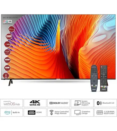 شاشة تلفزيون 125 بوصة بجودة 4K بضمان السوق لايف