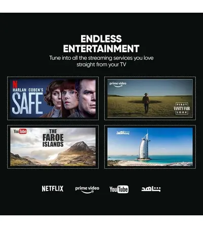 شاشة تلفزيون 125 بوصة بجودة 4K بضمان السوق لايف