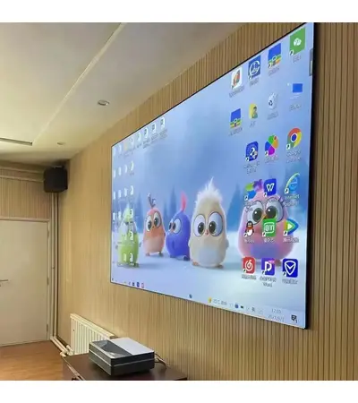 Large 150-inch 4K TV screen imported with Souq Live warranty