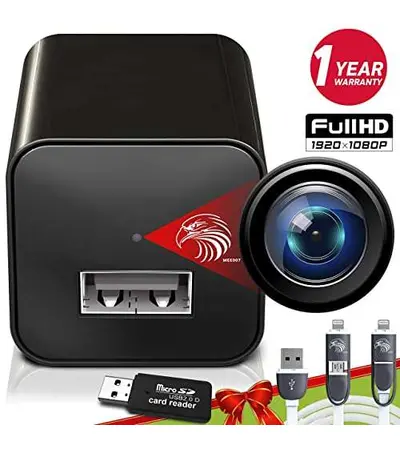Surveillance camera in the form of a 4K mobile charger