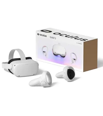 نظارة اوكلس تو | Oculus Quest 2 GB All-In-One Virtual Reality Headset (VR) - White نظارة اوكلس تو | Oculus Quest 2 GB All-In-One Virtual Reality Headset (VR) - White