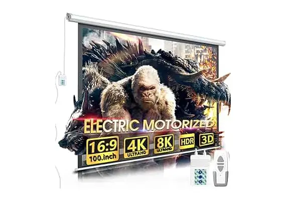 Manual projector screen 4 meters by 3 meters