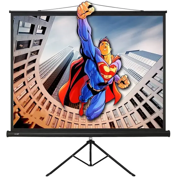 Projector screen with tripod stand,2 meters, 44 cm, 2 image