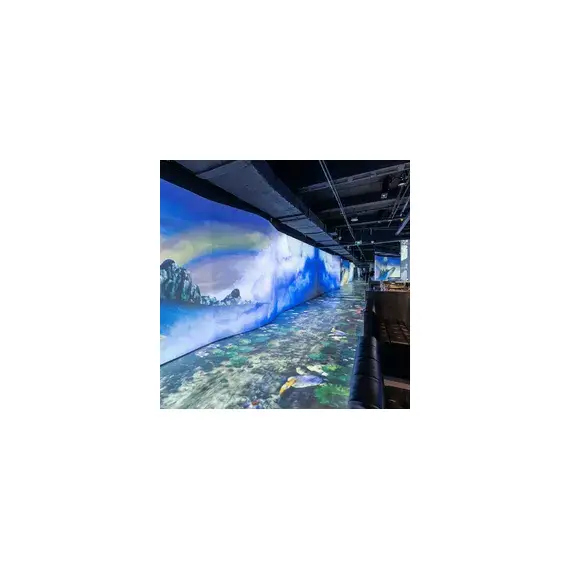 تقنية الهولوجرام للمطاعم | شاشة تعمل باللمس واستشعار تفاعلي لطاولة