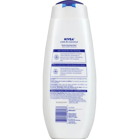 (2 pack) NIVEA Care and Coconut Moisturizing Body Wash 16.9 fl. oz(2 pack) NIVEA Care and Coconut Moisturizing Body Wash 16.9 fl. oz, 2 image(2 pack) NIVEA Care and Coconut Moisturizing Body Wash 16.9 fl. oz