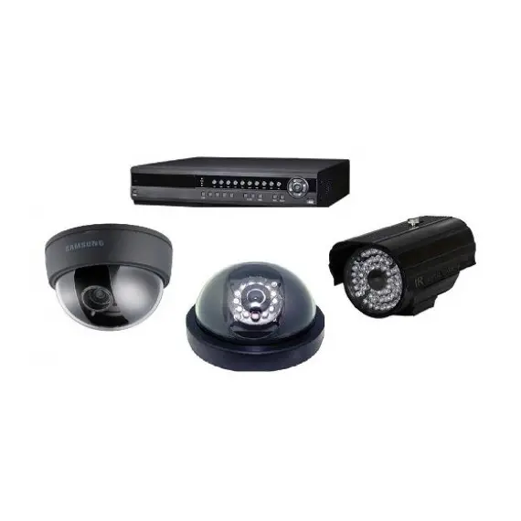 Surveillance camera system: 8 cameras, 6 image