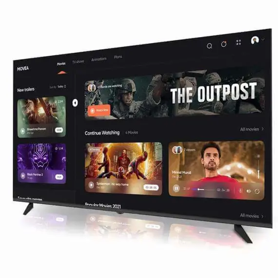 شاشة تلفزيون 170 بوصة بجودة 4K بضمان السوق لايف