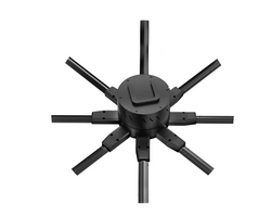 مروحة هولوجرام إعلانية هولوجرام ثلاثية الأبعاد مقاس 150 سم