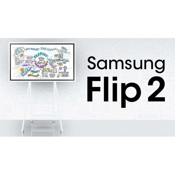 شاشه سامسونج فليب 2 مقاس 86 بوصة | Samsung Flip 2, 86 inches