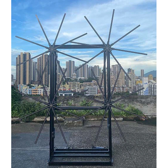 مروحة هولوجرام إعلانية هولوجرام ثلاثية الأبعاد مقاس 150 سم