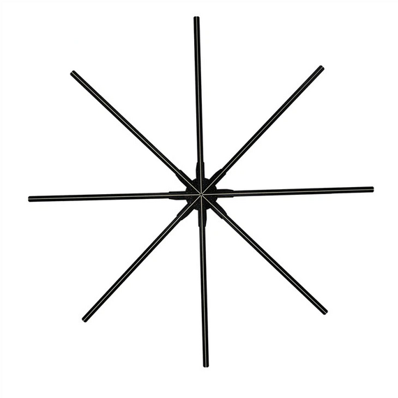 مروحة هولوجرام إعلانية هولوجرام ثلاثية الأبعاد مقاس 150 سم