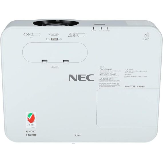 NEC P554U 3LCD Projector Specs
