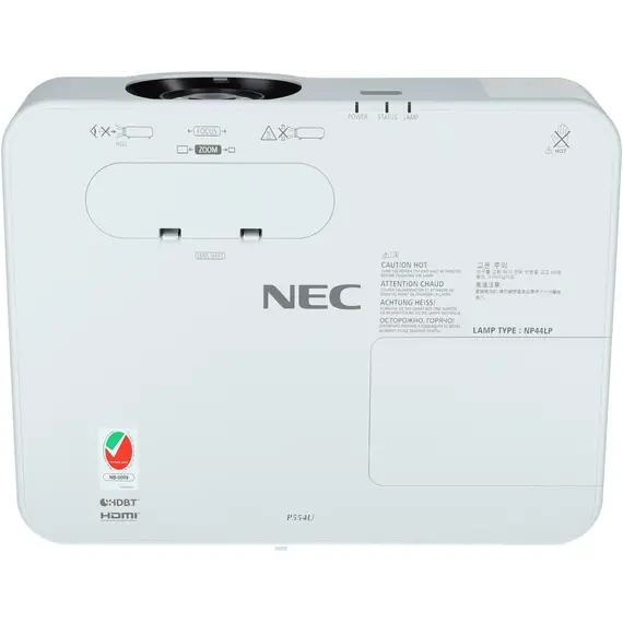 NEC P554U 3LCD Projector Specs