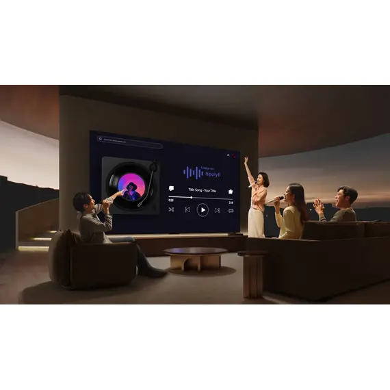 شاشة تلفزيون 300 بوصة بجودة 4K بضمان السوق لايف