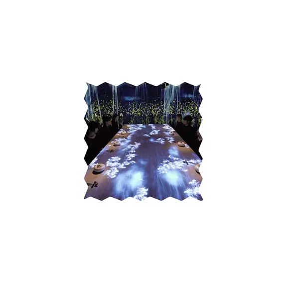 تقنية الهولوجرام للمطاعم | شاشة تعمل باللمس واستشعار تفاعلي لطاولة